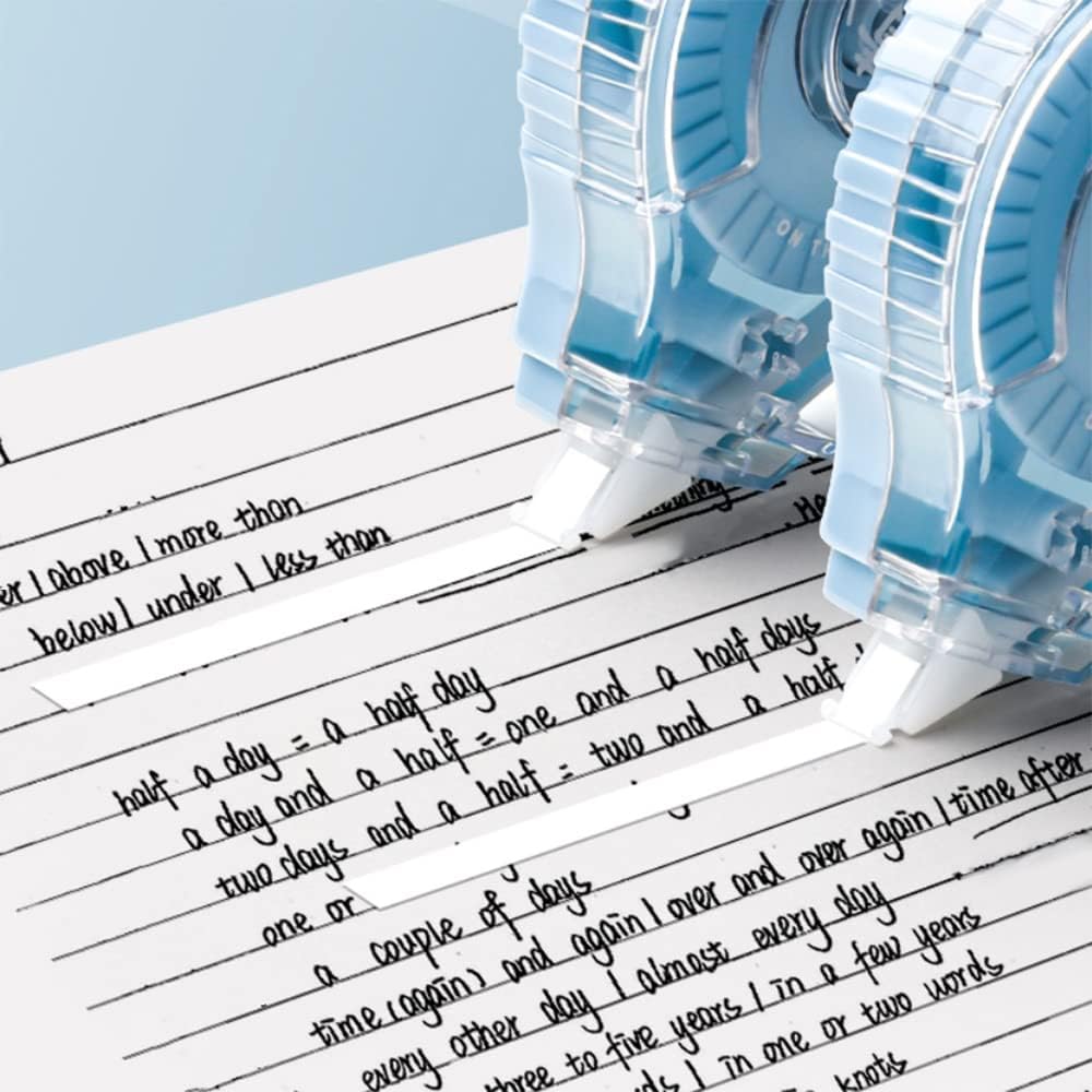 Correction Tape, 12 Pack Correction Tape Dispenser, Easy to Use Applicator for Instant Corrections, Study Supplies and Office Products, 144mx5mm