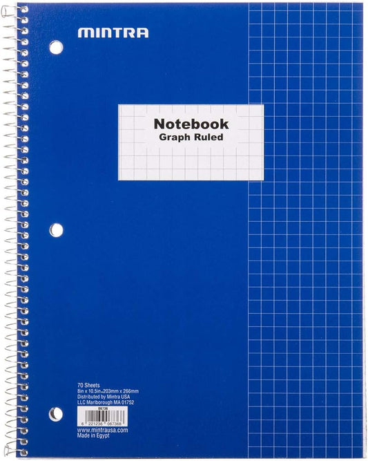 Mintra Office Spiral Notebooks, Wirebound, Journals for School, Work, Business, Aesthetic Stationery, Writing Pads, Teacher & Student Supplies (6, Pastel, College)
