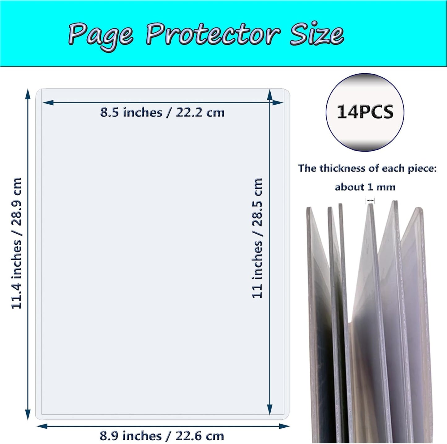 7 PCS 8.5" x 11" Rigid Print Protectors,Clear Plastic Page Protectors,Clear Rigid Top loaders,Plastic Paper Sheet Protectors for Photos,Documents,Contracts,Birth Certificate Protector (7)