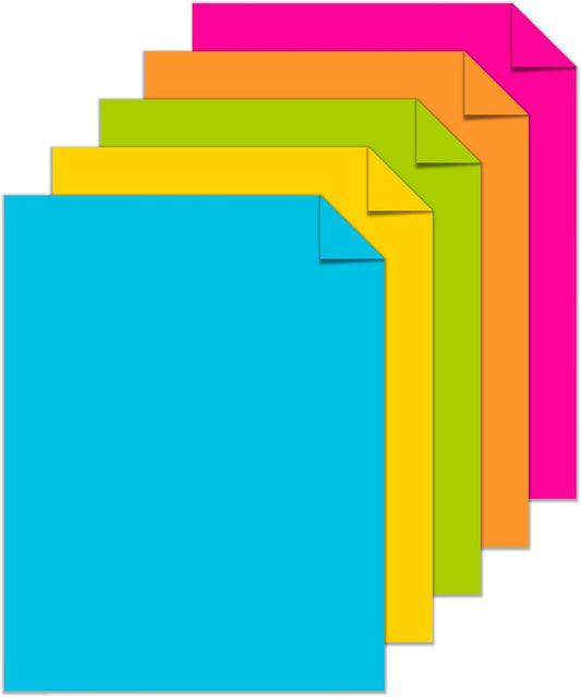 Astrobrights Color Cardstock -"Bright" Assortment, 65 lb Cover Weight, 8.5 x 11, Assorted, 250/Pack
