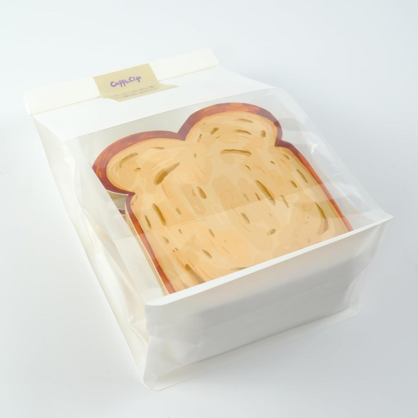 Toast-Shaped Note Pads - 5 Pack Blank Scratch Pads 50 Sheets/Pad Small Notebook for Baking Lovers Cute Note Taking (2-slice toast memo pad)