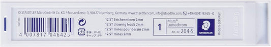 Staedtler Mars Lumochrom 204 - Case of 12 Drawing Leads 2 mm Assorted
