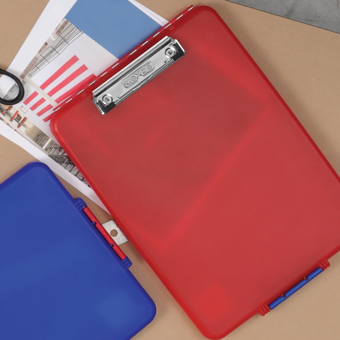 Dexas Slimcase Storage Clipboard, Black