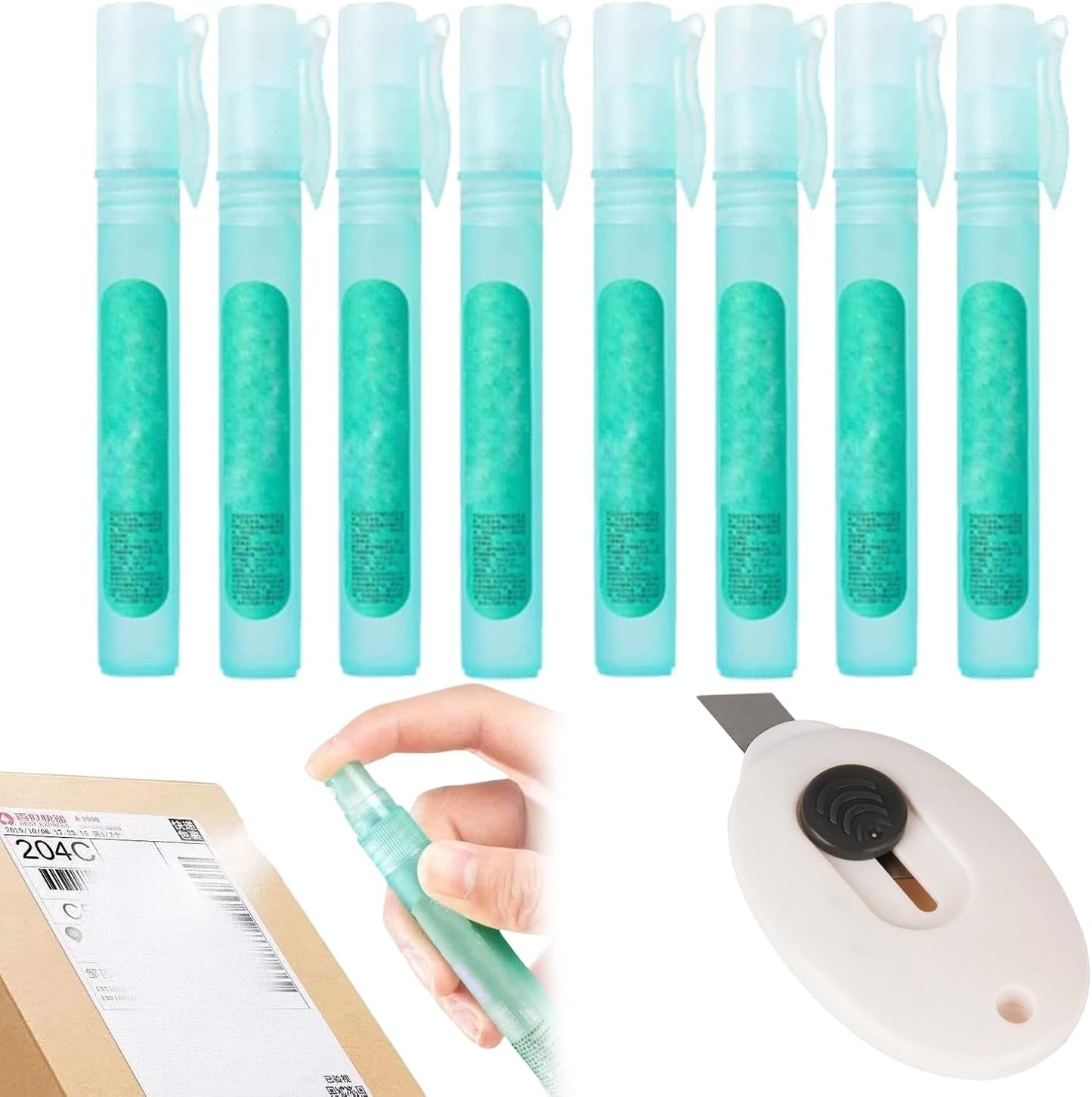 Privacy Cover Spray, 2026 Upgrade Thermal Paper Eraser Spray, 10ml Portable Privacy Information Coverage Fluid Liquid, For Permanent Erasing Receipt Shipping Label, Or Any Thermal Prints (2pcs)