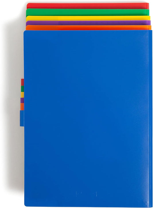 Smead Poly Expanding File, 5 Pockets, Snap Cord Closure, Letter Size, Assorted Colors, 6 per Pack (89601)