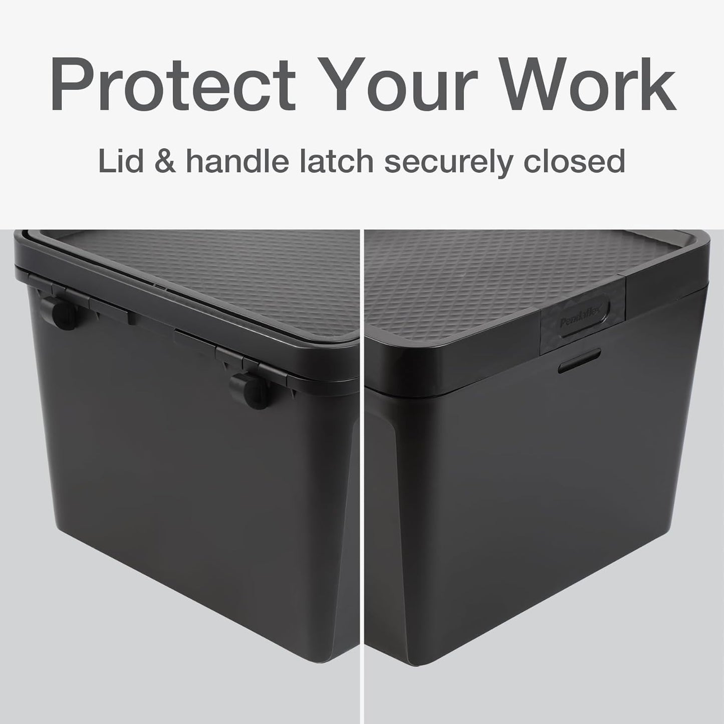 Pendaflex Portable File Box, Letter Size, 14.25" x 9.25" x 11", Black
