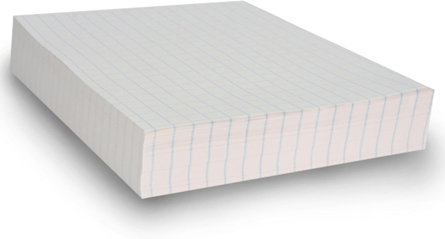 School Smart Double Sided Graph Paper, 8-1/2 x 11 Inches, 1/2 Inch Rule, White, Pack of 500 - 085279