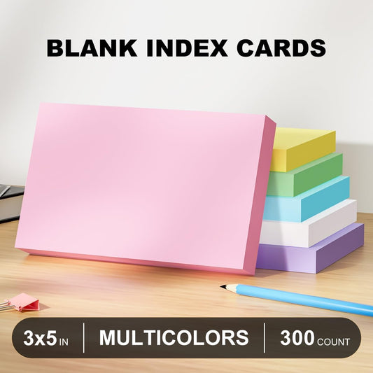 600 Count Colored Index Cards 3x5 in Ruled Flash Cards for Studying, 12 Pack of 50, Multilcolor Notecards Lined Flash Cards Bulk, Neon Flashcards Note Cards, 3x5 Index Cards for School, Home, Office