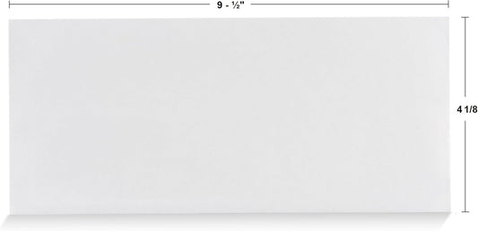 Aimoh 500#10 Security Self Seal Envelopes, Windowless, Premium Security Tint Pattern, Ultra Strong Quick Seal Closure, EnveGuard, Size 4-1/8 x 9-1/2", White, 24LB, 500 Count(34010)