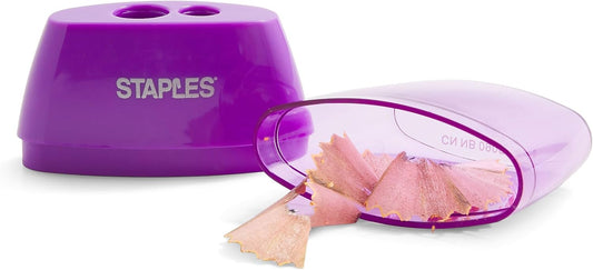 STAPLES Dual Pencil Sharpener single pack