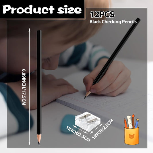 12 PCS Dark Blue Colored Pencils, Pre-sharpened Professional Wooden Art Pencils Set for Artists Painting | Premium Drawing Sketching Supplies (Dark Blue)