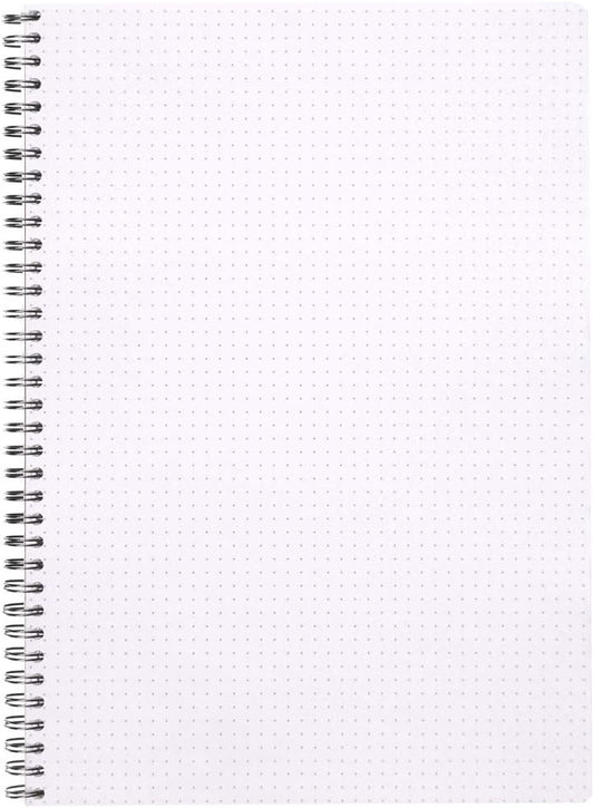 Rhodia 193101C - Spiral Notebook (Full Bound) White Notebook - A4+ - Ruled - 160 Detachable Pages - Clairefontaine Paper 80 g/m - Soft and Resistant Coated Card Cover - Classic