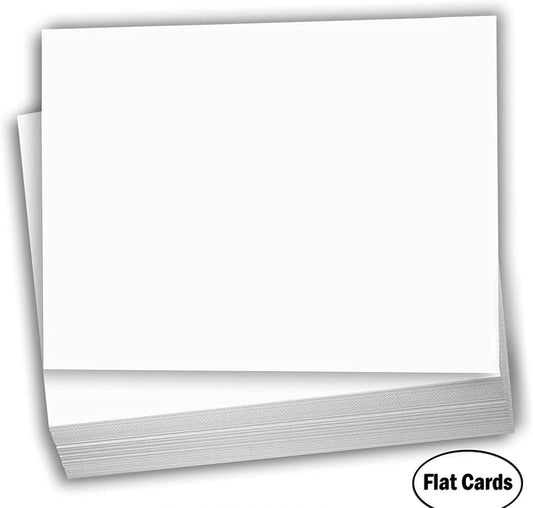 Hamilco Blank Index Cards 6" x 9" Card Stock 65lb Cover White Cardstock Paper - 100 Pack