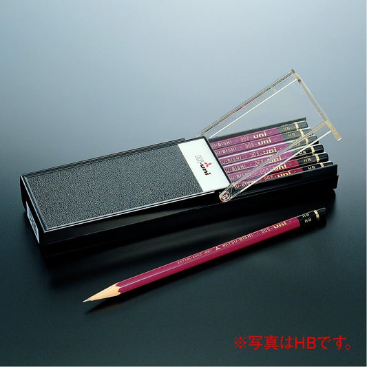 Uni Hi-Uni Wooden Pencil - B - Box of 12 (HUB)