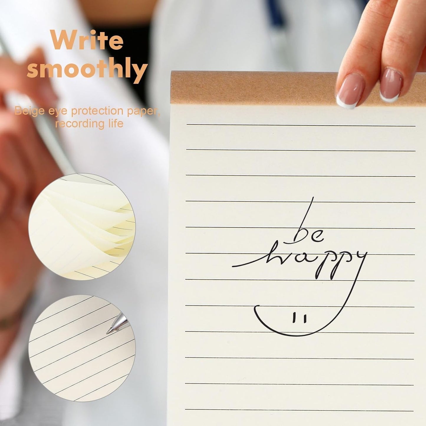 8Pcs Small Notepads Memo Pads Horizontal Line Writing Note Pads Pocket Notebooks Pocket Memo Pads for Adults for Notes and Lists