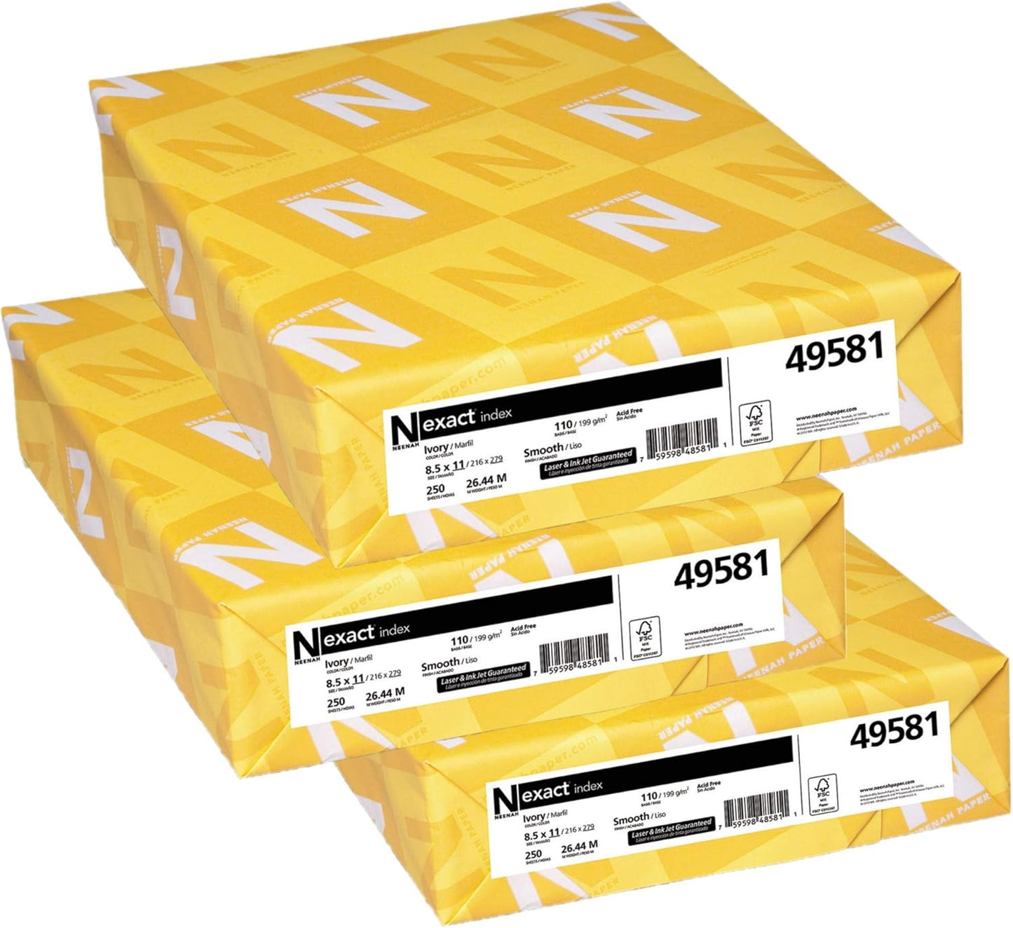 WAU49581 - Neenah Paper Exact Index Card Stock