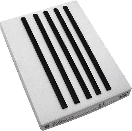 C-Line Slide 'N Grip Binding Bars for Report Covers, 11 x 1/8 Inches, 20-Sheet Capacity, 100 per Box, Black (34551)