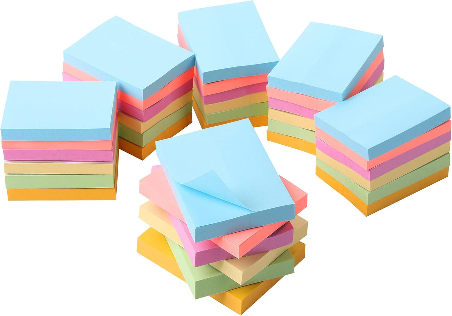 Mr. Pen- Small Sticky Notes, 1.5"x2", 36 Pads, 2160 Sheets, Bright Colors, Mini Sticky Notes Bulk, Self-Stick Note Pads, Perfect for Office, School, Home, Study & Organization