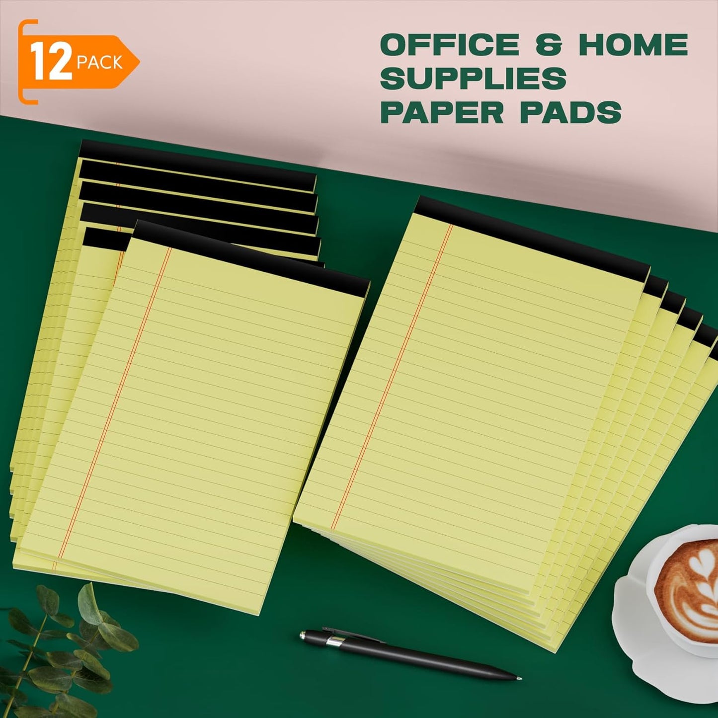 Legal Pads 4x6 Inch College Ruled Small Notepads Writing Note Pads for Work Study Taking Notes To do List, 30 Sheet/Pad Tear-Off Lined Paper Pads Memo & Scratch Pads for Office Home Car School, 8 Pack