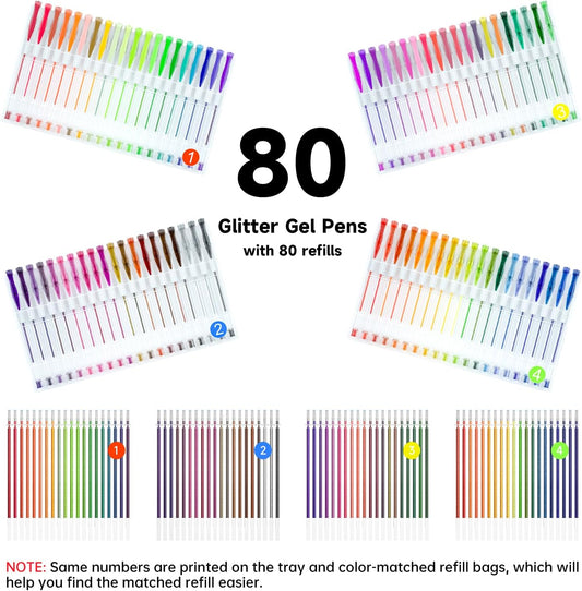 Shuttle Art 360 Pack Gel Pens Set, 180 Colors Gel Pen Set Plus 180 Color Refills Perfect for Adult Coloring Books Doodling Drawing Art Markers