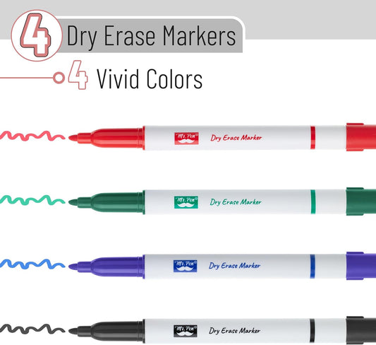 Mr. Pen- Dry Erase Markers, 12 Pack, Assorted Colors, Fine Tip, Dry Erase Whiteboard Markers for Writing on Whiteboards, Weekly Planner, Glass, School, Office, Home