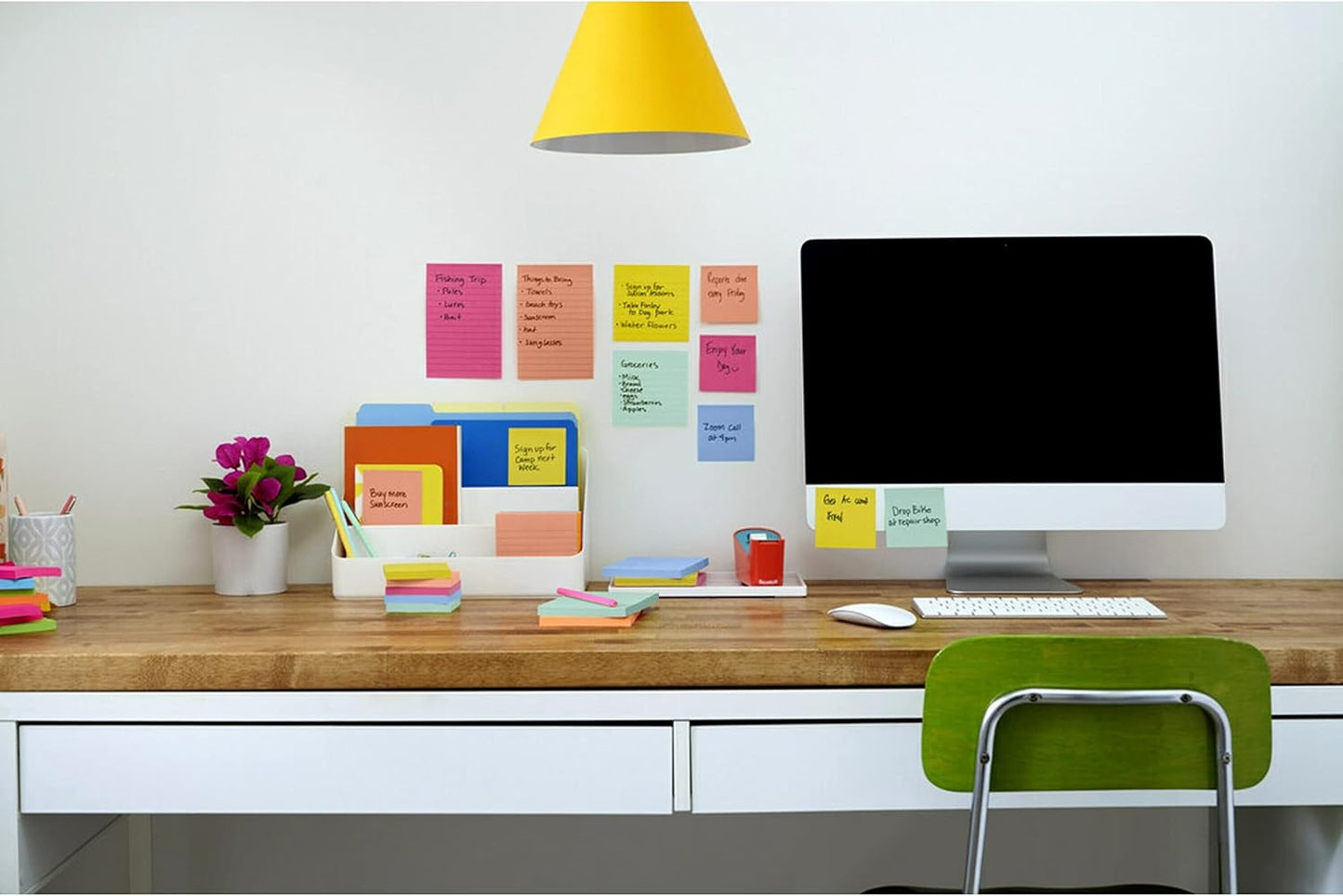 Post-it Super Sticky Notes, 3 Sticky Note Pads, 3 x 3 in., School Supplies for Students, Ideal for Textbooks, Notebooks, Walls and Vertical Surfaces, Energy Boost Collection