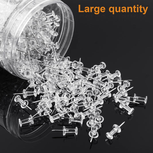 400Pcs Push Pins, Thumb Tacks for Bulletin Board, Stick Pins Thumb Tacks for Cork Board Wall Hangings, Office Tacks Color Pins for Desk Decor Organization (Assorted Colors)