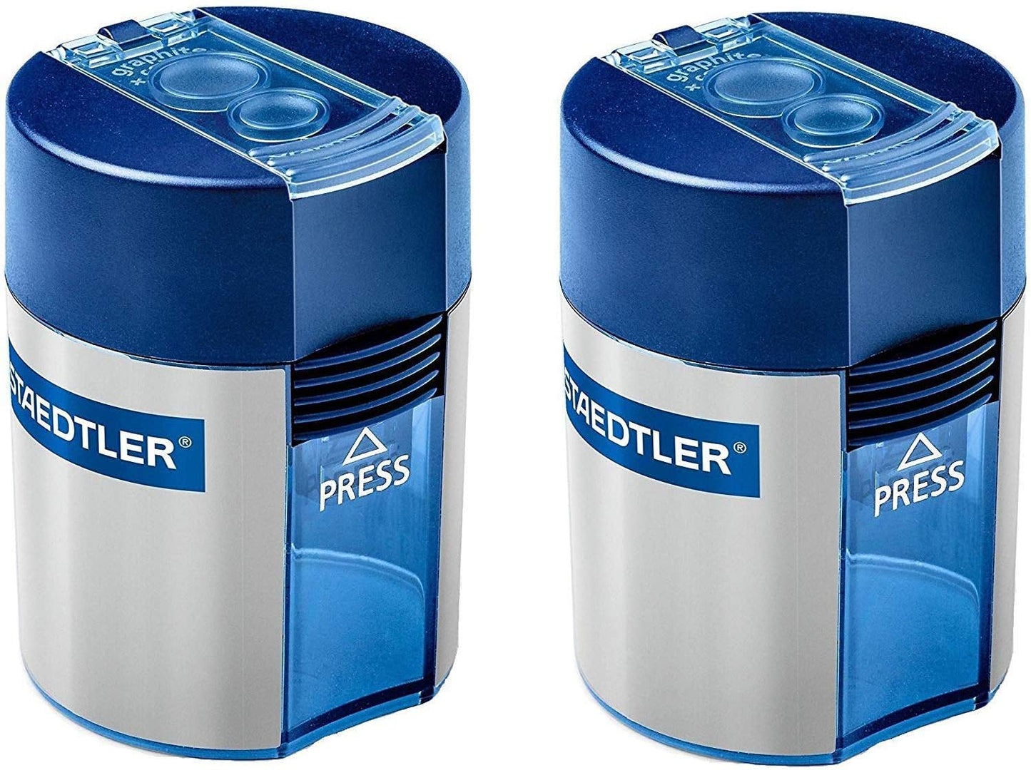 Staedtler Double-hole Tub Pencil Sharpener, No Packing (2 Pack)