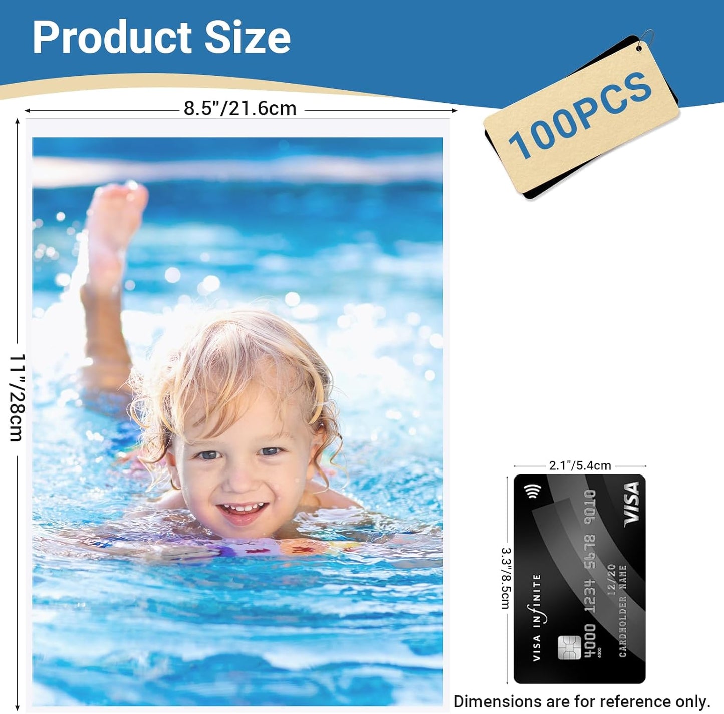 4x6 Photo Sleeves (100 Pack) – Top Loading Sheet Protectors, Archival Safe & Waterproof Plastic Photocard Sleeve, Soft Clear Sleeves for Photos, Postcards, Recipe Cards