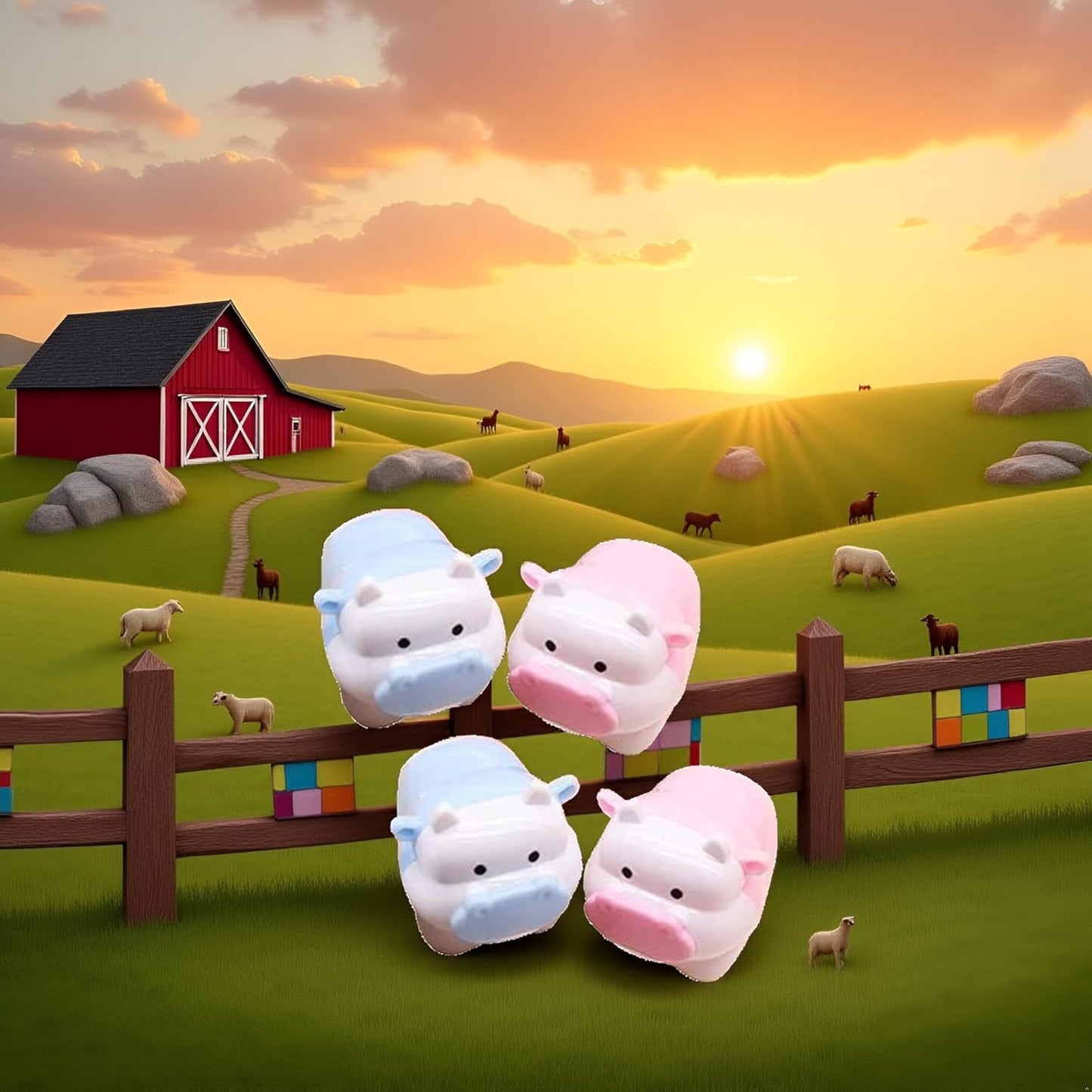 2 Pcs Cute Pig Cattle Design Sharpener Cow Ox Kawaii Pencils Sharpeners Girls Gifts Stationery Office Supplies Nice Design Deft Processed