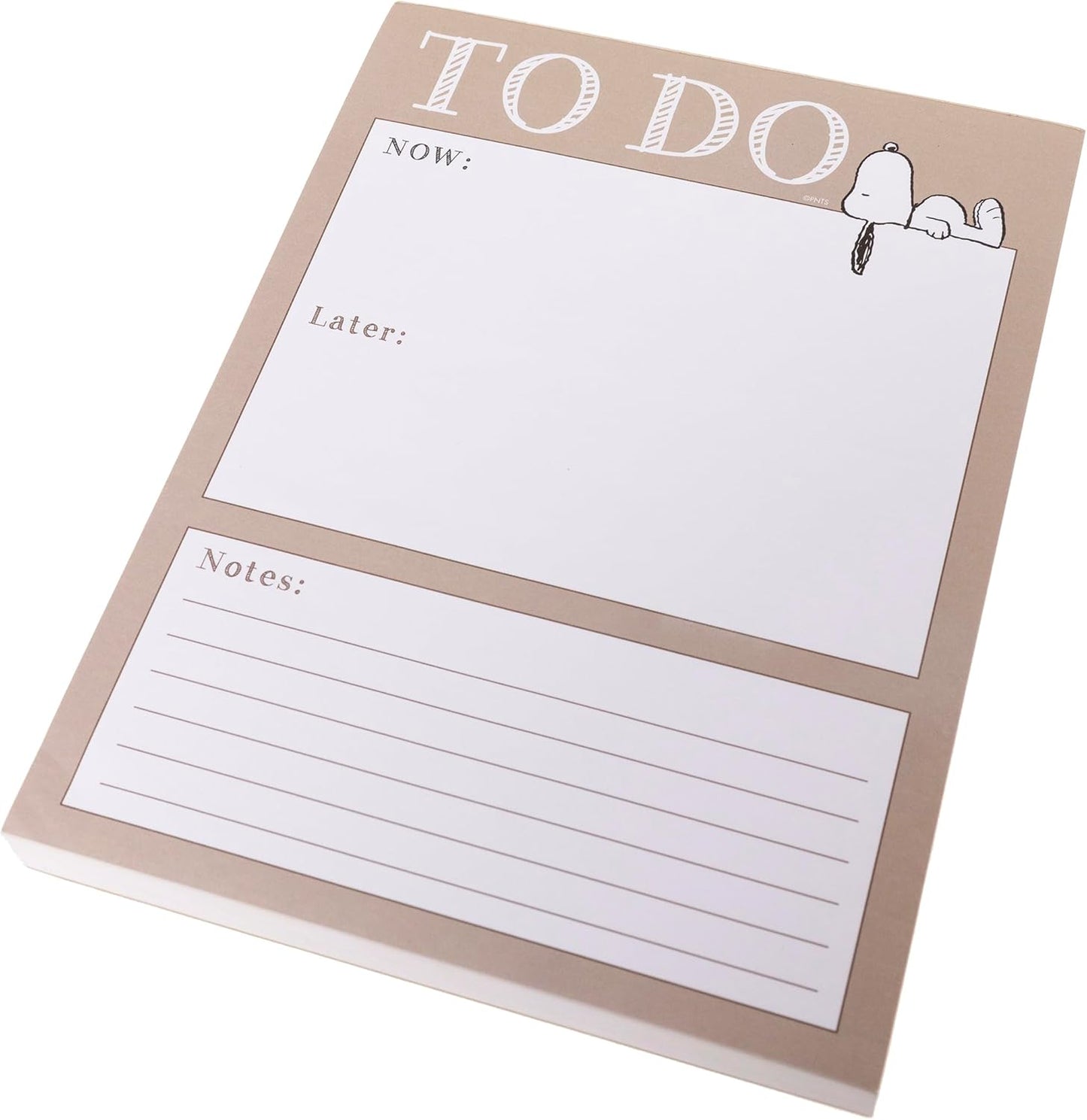Graphique Large Notepad, Brush Strokes – 6" x 8", Cute Notepad with 150 Tear-Off Sheets, Features the Word “Notes” on Every Page – Perfect for Note Taking, List Making, and More