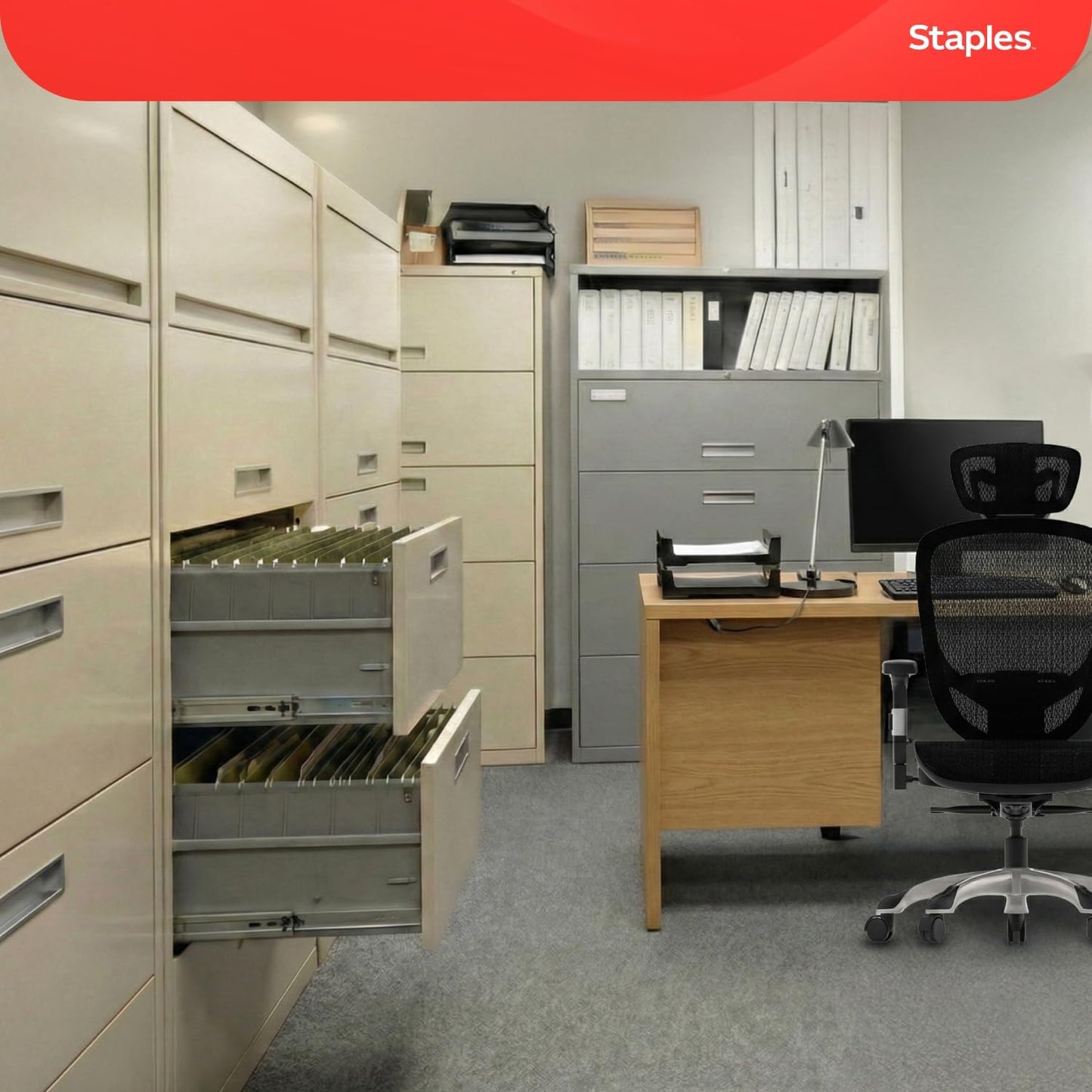 Staples Hanging File Folders, Legal Size, Straight‑Cut Tabs, Standard Green, Durable Filing Solution – 25/Box