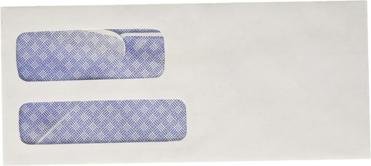 Amazon Basics #9 Security Tinted Double Window Envelopes for Invoices and Documents, Self-Seal, 3-7/8" x 8-7/8", White, 500-Pack