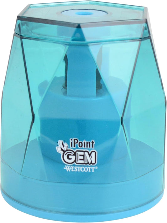 Westcott iPoint® GEM Battery Pencil Sharpener, Neon Green (00577)