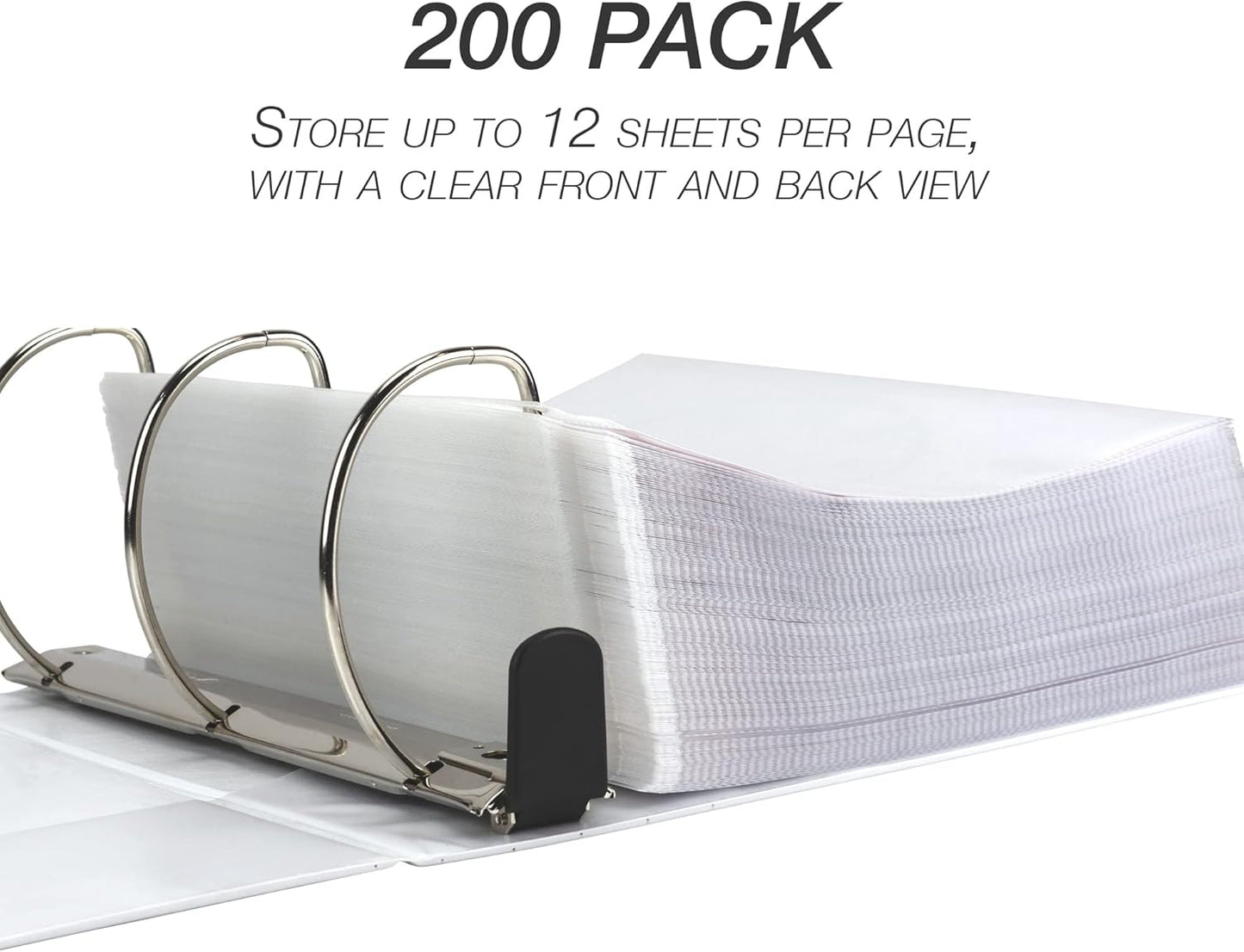 Samsill Ultra Clear Sheet Protectors, 250 Pack, 8.5x11 Inch Page Protectors for 3 Ring Binder, Premium Heavy Duty, Letter Size, Top Loading, Acid Free
