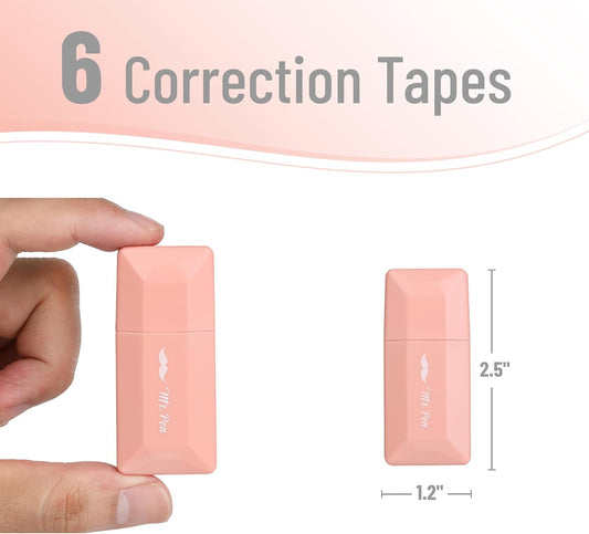Mr. Pen- Correction Tape Bulk, 0.2" x 236", 12pcs, Pastel Colors, Cute Correction Tape