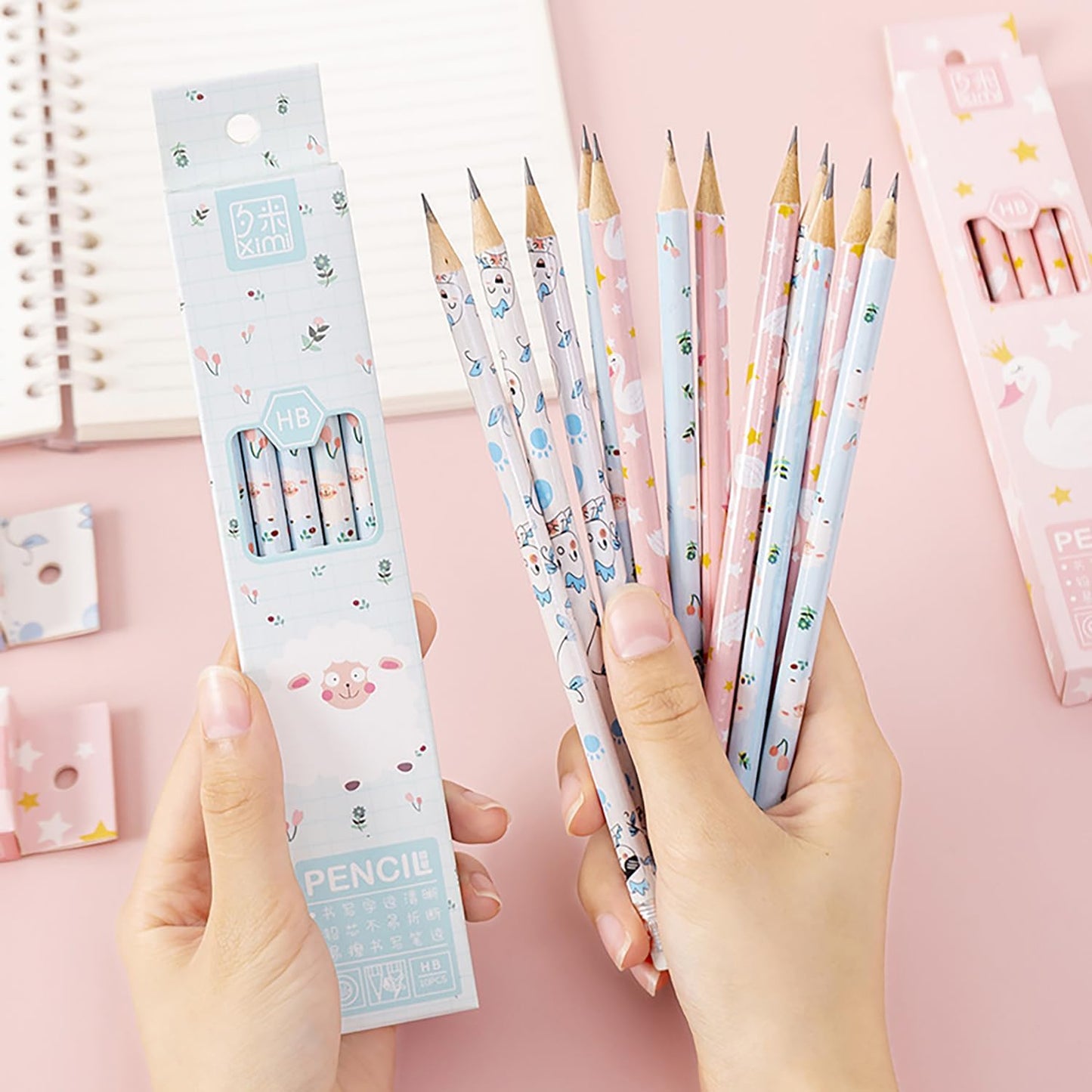 30pcs HB Art Drawing Pencils Bulk Cute Fun Novelty Wooden Writing Pencils with Erasers for Students Reward Teacher Classroom Office (Green)