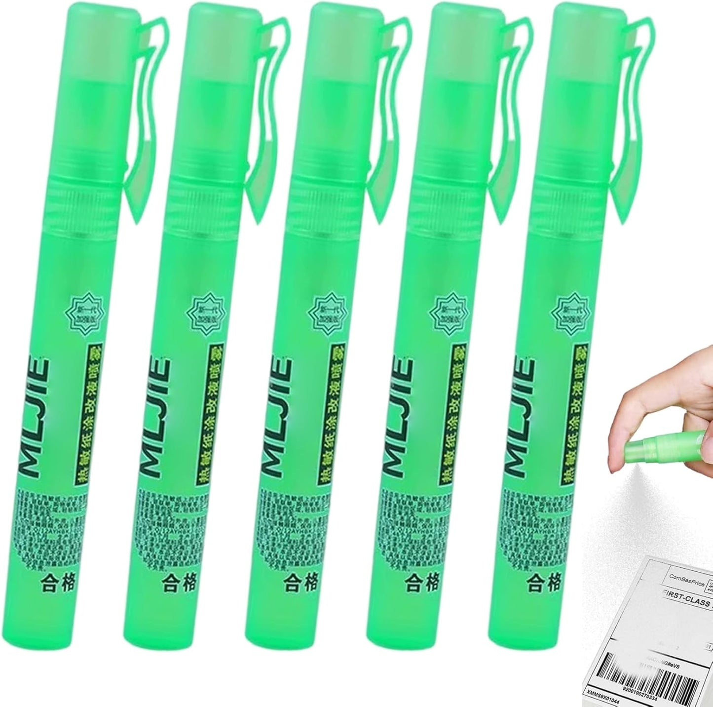 Thermal Paper Correction Fluid, 5 Pack White-Out Eraser Spray for Address & Information Protection, Office & School Use