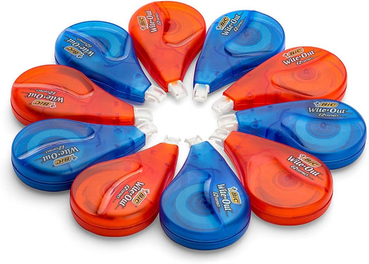 BIC Wite-Out Brand EZ Correct Correction Tape, White, 6 Count