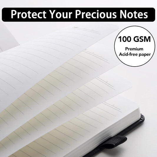 Thboxes 80 Sheets Lined Journal Notebook, 5.7" X 8.3" Hardcover Executive Notebook for Student Worker Women Men, Notepads Journals for Writing Travel & Organization, Nurses Week Gifts, Pink