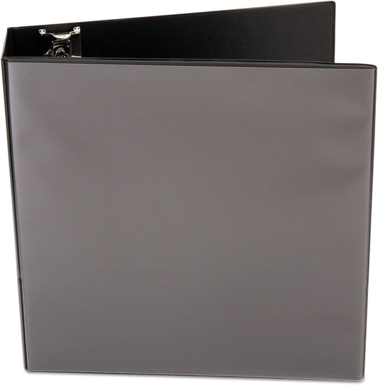Universal 3" D-Ring View Binder, 600 Sheet Capacity, Black
