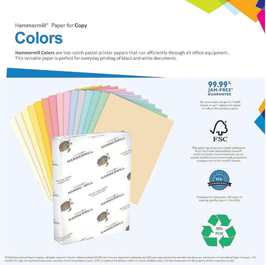 International Paper Company 103358 Multipurpose Paper, 20lb., 8-1/2-Inch x14-Inch, Canary