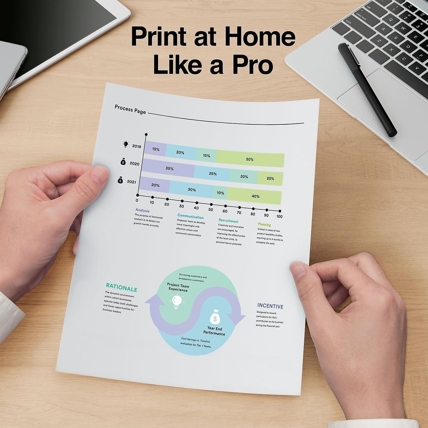 TRU RED 8.5" x 11" Multipurpose Paper, 20 lbs., 96 Brightness, 500 Sheets/Ream, 8 Reams/Carton