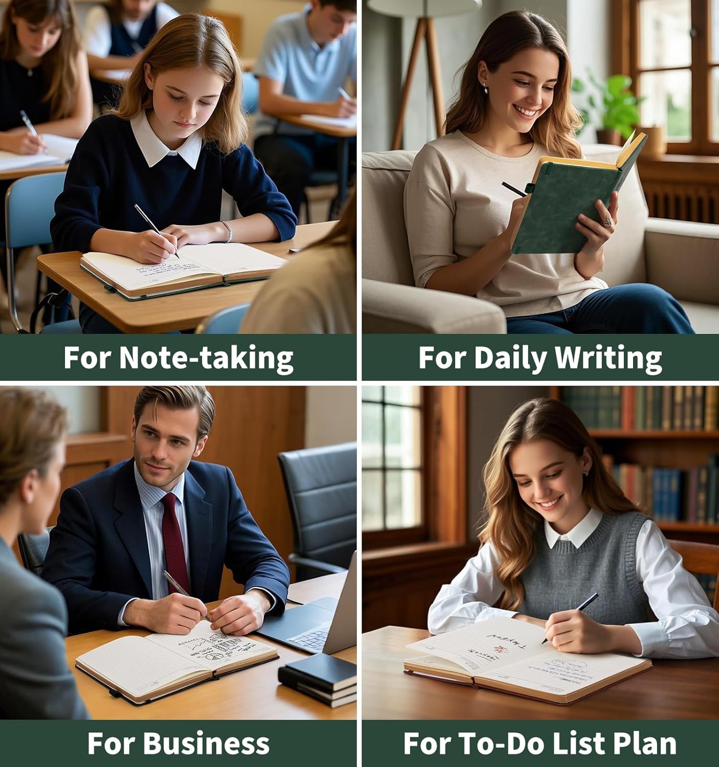 Lined Journal Notebook, A5 200 Pages Leather Journals For Writing Women & Men Travel,business,work & School,college Ruled Notebooks Hardcover Journaling Notebooks Daily Diary, 5.7'' X 8.3''-Purple