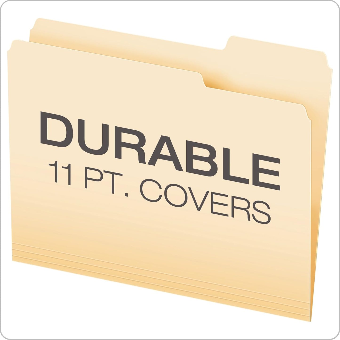 Pendaflex File Folders, 100 Pack, Durable Manila Folders, Letter Size (8.5" x 11"), 3 Top Tabs for Easy Labeling, Everyday Filing Essential for Offices, Classrooms & Home Document Organization