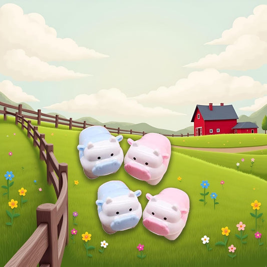 2 Pcs Cute Pig Cattle Design Sharpener Cow Ox Kawaii Pencils Sharpeners Girls Gifts Stationery Office Supplies Nice Design Deft Processed