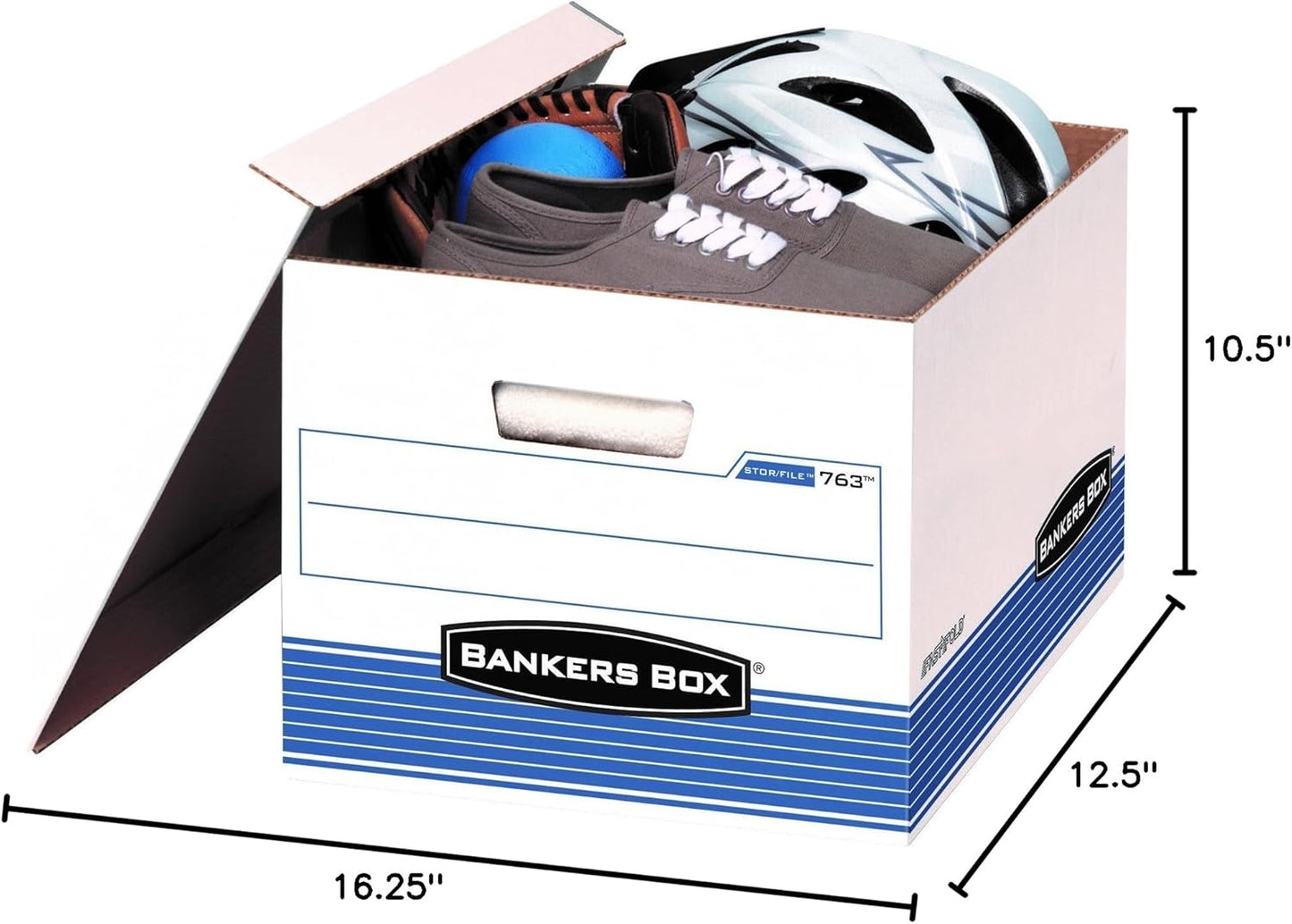 Bankers Box 20-Pack Medium Duty File Storage Boxes with Lids, FastFold Assembly, Letter/Legal, STOR, (0076315)