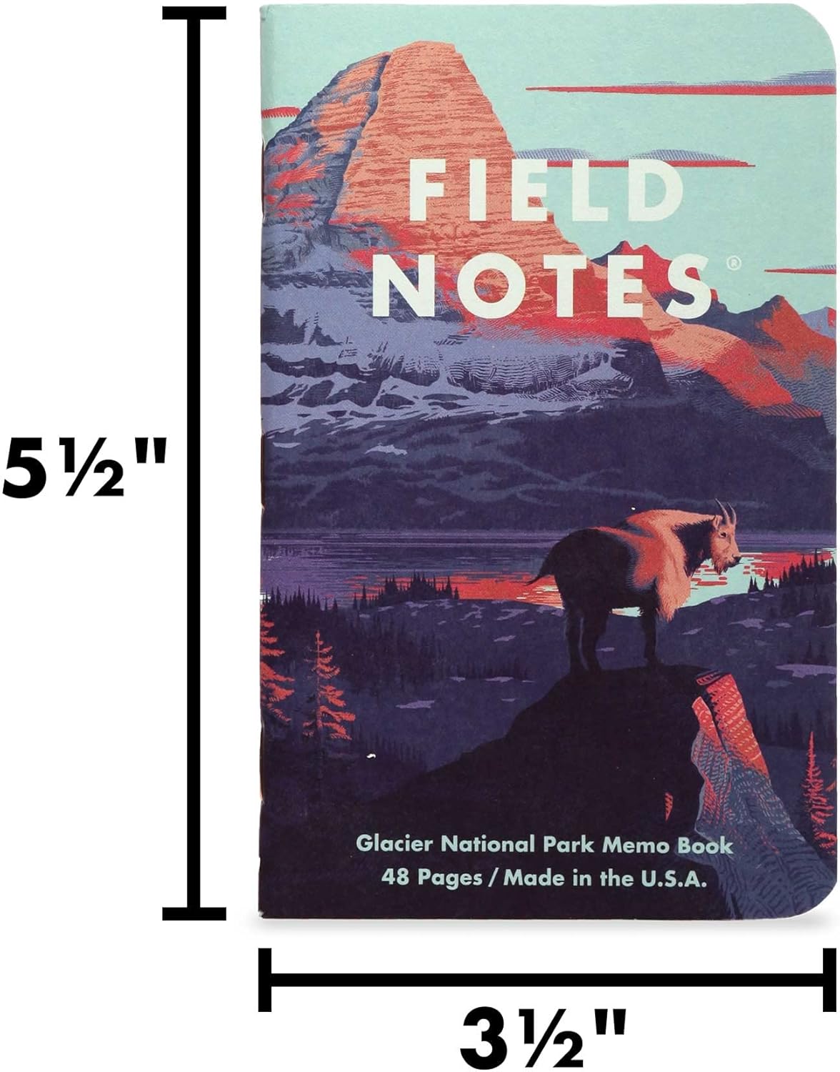 Field Notes: Original Kraft 3-Pack - Mixed Paper (1 Graph/Grid, 1 Ruled/Lined, 1 Plain/Blank) Memo Books - 48 Page Pocket Notebooks - 3.5" x 5.5"