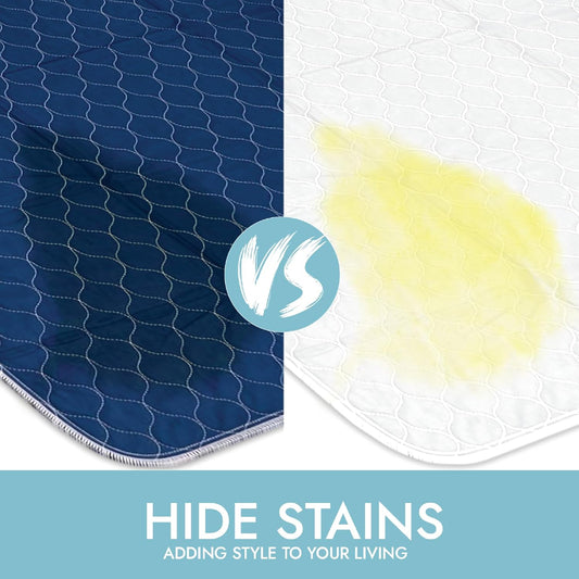 Epica Premium Ultra Plus Waterproof Sheet Protector Bed Pad, Under-pad, Quilted, Waterproof, and Washable, 34" x 52" for Children or Adults with Incontinence 34”x 52” (500 Washes ) Pack of 1