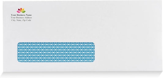 Aimoh 500#10 Single Left Window SELF Seal Security Envelopes - Super Strong Quick-Seal Self Sealing Closure, Security Tinted, Size 4-1/8 x 9-1/2 Inches, 24 LB - 500 Count (35210)